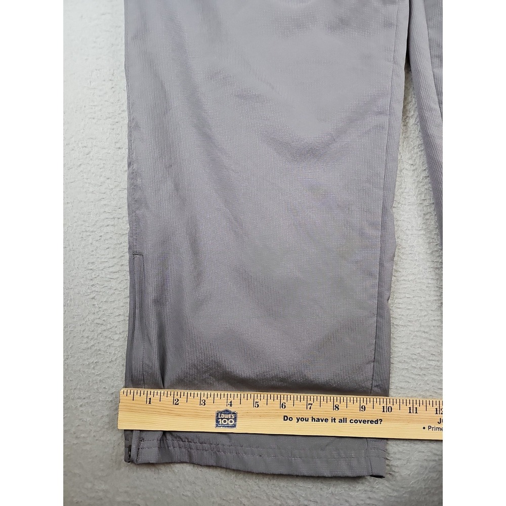 Under Armour Windbreaker Track Pants Men XL Gray Loose 32" Woven Vital Warmup - Picture 2 of 9